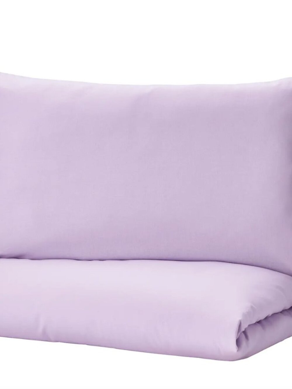 IKEA NATTSVÄRMARE Cotton King Pillowcases in Lilac Purple